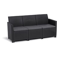 KETER Garden bench MARIE 3 seater sofa, graphite - Garden Bench