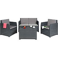 TOOMAX Garden furniture set DIANA 4 seater set, graphite - Garden Furniture