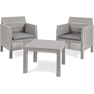 TOOMAX Garden furniture set MATILDE 2 seater set, light grey - Garden Furniture