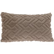 H&L Kožešinový polštář 50 × 30 cm, hnědá - Pillow