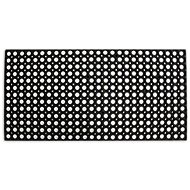 Home Element Rubber mat, perforated, 50 × 100 cm, black - Doormat