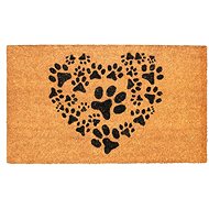 Home Element Rubber coconut mat, 43 × 73 cm, Heart of Paws, beige - Doormat