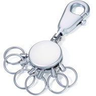 TROIKA Patent, silver, 6 rings - Keychain
