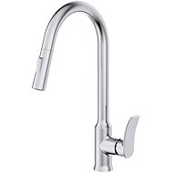 MIXXUS PREMIUM BOLERO 014 (NUT) kitchen sink tap with pull-out spray - Tap