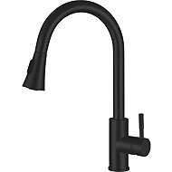 MIXXUS SUS-014-B BLACK kitchen tap with pull-out spray, black - Tap