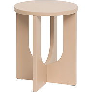 Atmosphera Round coffee table BLOOM, diameter 40 cm, beige - Coffee Table