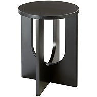 Atmosphera Round coffee table BLOOM, diameter 40 cm, black - Coffee Table