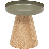 Atmosphera One-legged folding table HERCYNA, diameter 40 cm, green - Coffee Table