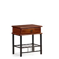 Halmar Noční stolek Fiona, antická třešeň / černá - Night Stand