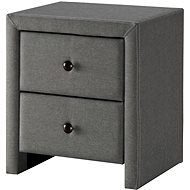 Halmar Noční stolek Prima 2, šedá / tkanina - Night Stand