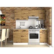 FalcoNabytek Kuchyňská linka Luigi 180 cm, dekor dub artisan - Kitchen Unit