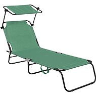 AGA Garden lounger with canopy, reclining, light green - Garden Lounger