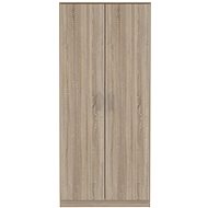 Cheapest furniture Dunanuej two-door, oak sonoma - Wardrobe