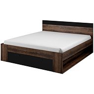 Cheapest furniture Maggie 180 × 200 cm, monastery oak/black - Bed