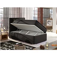 Nejlevnější nábytek Nambul boxspring 90 × 200 cm, levá, tmavě šedá látka - Postel