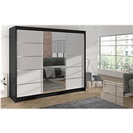 Cheapest Hardy VI furniture with mirror, black/white - Wardrobe