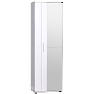 Nejlevnější nábytek Floridana se zrcadlem, bílý - Shoe Rack