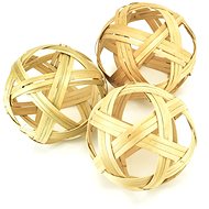 DOMMIO Natural bamboo decorative balls, 3 pcs, diameter 10 cm - Decoration