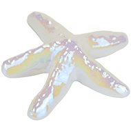 DOMMIO Ceramic starfish, white pearl, 11 cm - Decoration