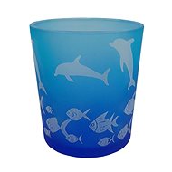Goba Candle holder sea blue S - Candlestick