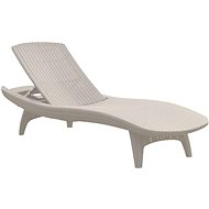 KETER Pacific garden deckchair, white - Garden Lounger
