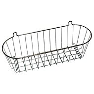 M. A. T. Group Pocket hanging shelf 35 × 13 × 11 cm oval Cr - Bathroom Shelf