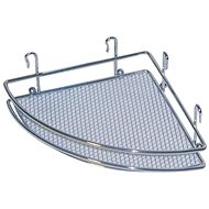M. A. T. Group corner shelf (grids) 18 × 18 × 5 cm Cr - Bathroom Shelf