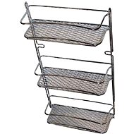 M.A.T. Group polička koupelnová Star 3 patra 23 × 10 × 46 cm Cr - Bathroom Shelf