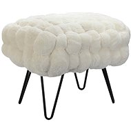 StarDeco Stolička bílá 51 cm - Stolička