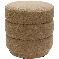StarDeco Taburette brown, diameter 40 cm - Ottoman