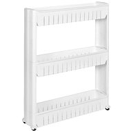TEXTILOMANIE Bílý regál na kolečkách - Shelving Unit