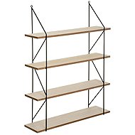 ATMOSPHERA Iris wall shelf, MDF, brown, 60×17×81.5cm - Shelf