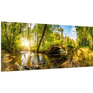 LIOX Painting river bridge, 45 × 20 cm - Painting