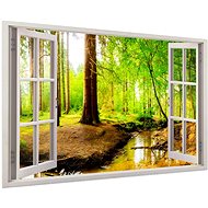 LIOX 3D Painting forest stream, 60 × 40 cm - Painting