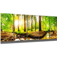 LIOX Painting forest stream, 250 × 100 cm, five-piece - Painting