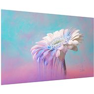 LIOX Pink and blue gerbera painting, 120 × 80 cm - Painting