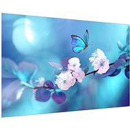 LIOX Turquoise butterfly painting, 100 × 65 cm - Painting