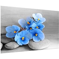 LIOX Blue violets, 150 × 100 cm - Painting