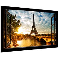 LIOX Painting Paris Eiffel Tower in window, 100 × 65 cm - Painting