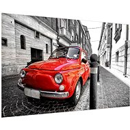 LIOX Retro painting with red car, 120 × 80 cm - Painting