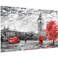 LIOX Love under an umbrella, 90 × 60 cm - Painting
