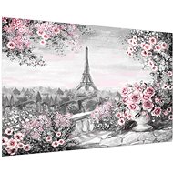 LIOX Pink and grey Eiffel Tower painting, 60 × 40 cm - Painting