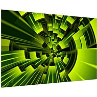 LIOX 3D Painting green abstraction, 90 × 60 cm - Painting