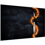 LIOX Painting fantasy sword on fire, 90 × 60 cm - Painting