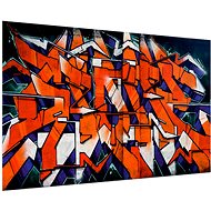 LIOX Orange graffiti painting, 60 × 40 cm - Painting