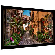 LIOX Picture window flower street, 100 × 65 cm - Painting