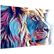LIOX Painting coloured lion, 40 × 25 cm - Painting