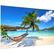 LIOX Painting hammock on the beach, 60 × 40 cm - Painting