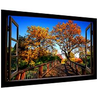 LIOX 3D Picture window autumn landscape, 100 × 65 cm - Painting