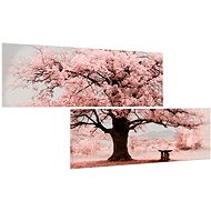 LIOX Pink tree, 160 × 80 cm, two-piece - Painting